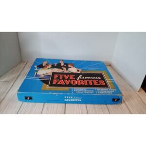 VINTAGE 1946 Cadaco Five famous Favorites Board Games Completion Unknown.
